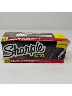 Sharpie Mean Streak White Permanent Marking Stick Box of 12